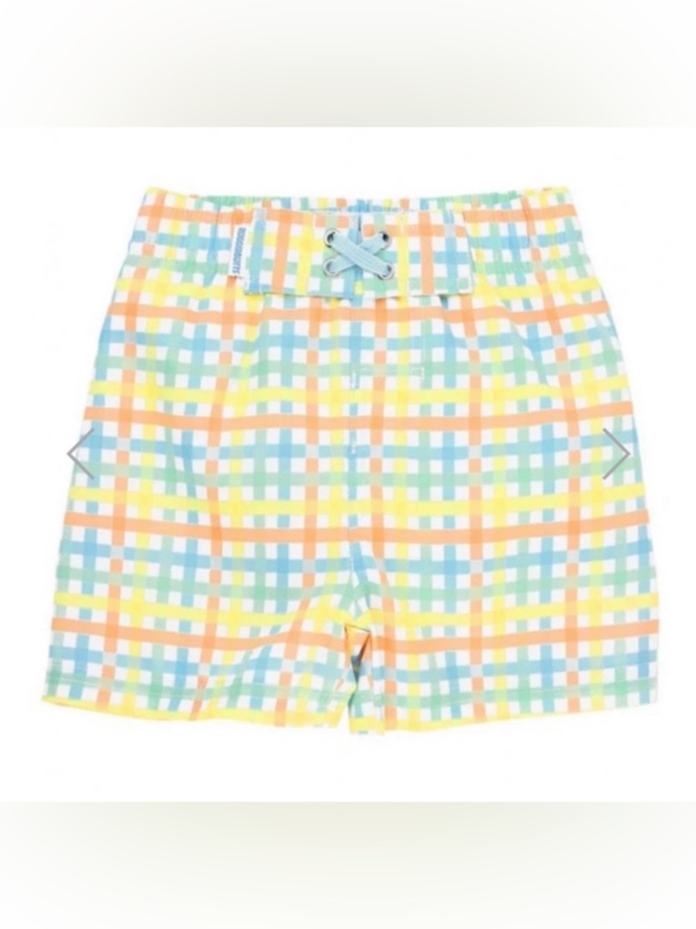 NWT - RuggedButts Summertime Gingham Swim Trunks